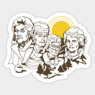 Golden Girls - Mt. Rushmore Sticker